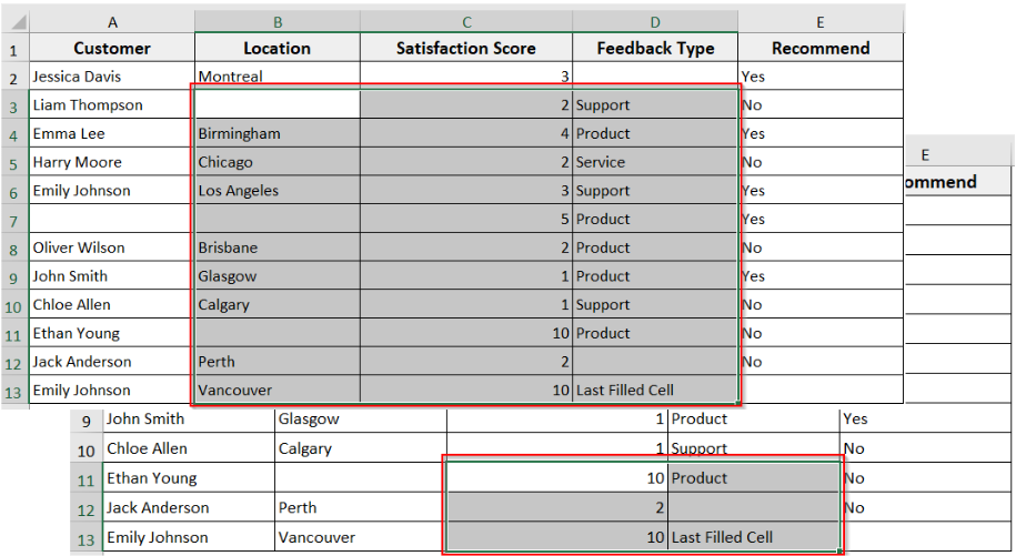 Using the Find Method to Get the Last Used Cell