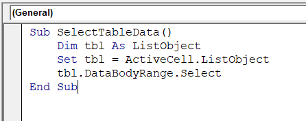 Using Excel Table (ListObject.DataBodyRange)