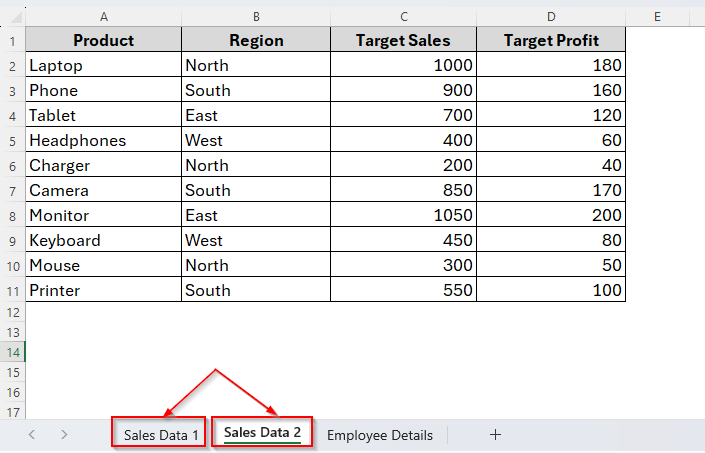 Creating New Window to View Excel Worksheets Side-by-Side Vertically