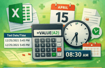 featured image - convert text to date and time in excel