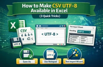 featured image - csv utf 8 not available in excel