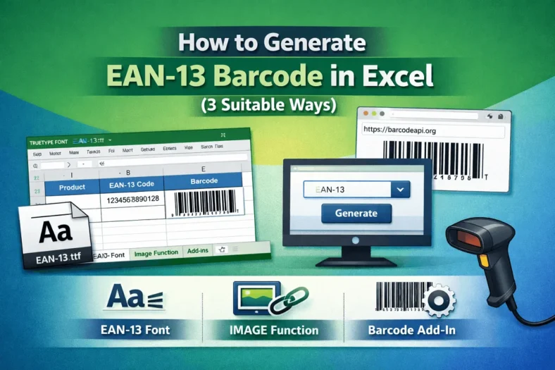 featured image - ean 13 barcode generator excel