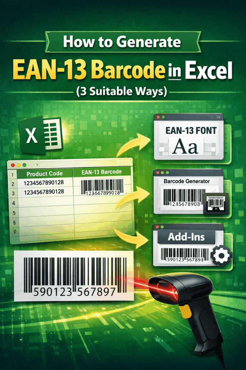 featured image - ean 13 barcode generator excel