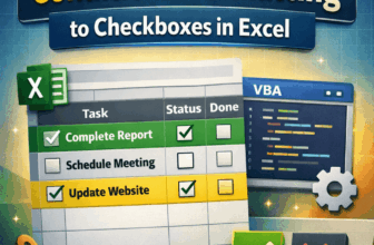 featured image - excel checkbox conditional formatting​