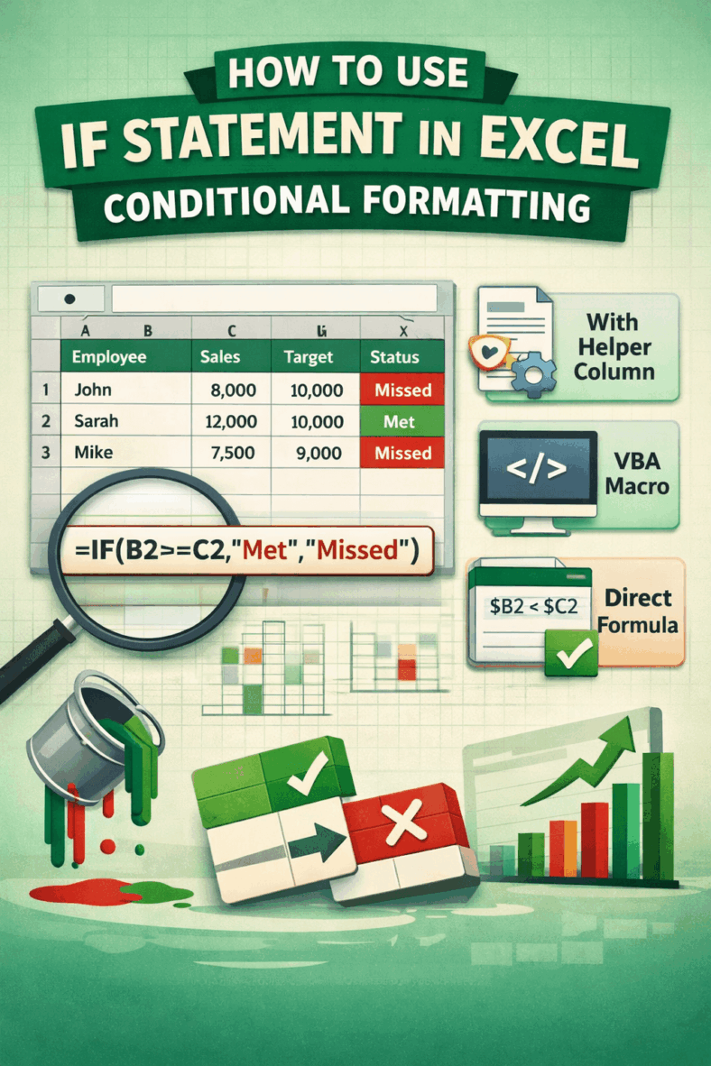 featured image - excel conditional formatting formula if