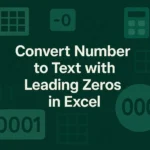 featured image - excel convert number to text with leading zeros