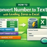 featured image - excel convert number to text with leading zeros