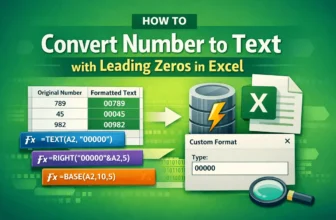 featured image - excel convert number to text with leading zeros