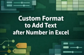 featured image - excel custom format add text after number