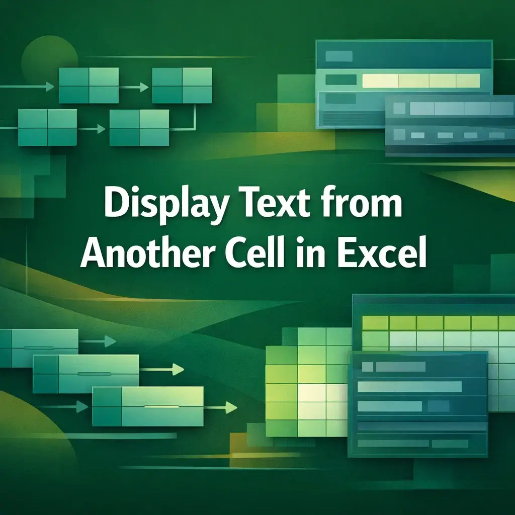 featured image - excel display text from another cell