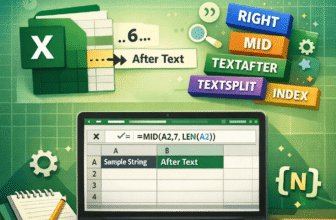 featured image - excel extract text after nth character​