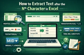 featured image - excel extract text after nth character​