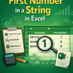 featured image - excel find first number in string​
