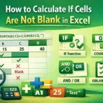 featured image - excel if not blank then calculate