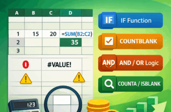 featured image - excel if not blank then calculate