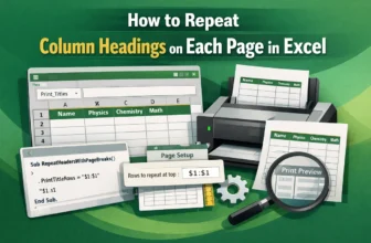 featured image - excel repeat column headings on each page