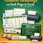 featured image - excel repeat column headings on each page