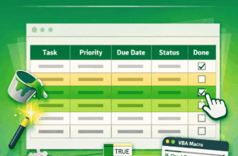 featured image - highlight row if checkbox is checked excel