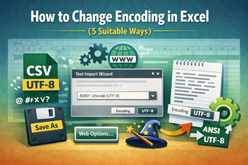 featured image - how to change encoding in excel