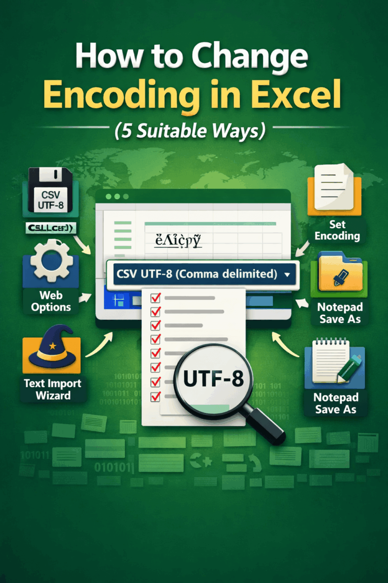 featured image - how to change encoding in excel