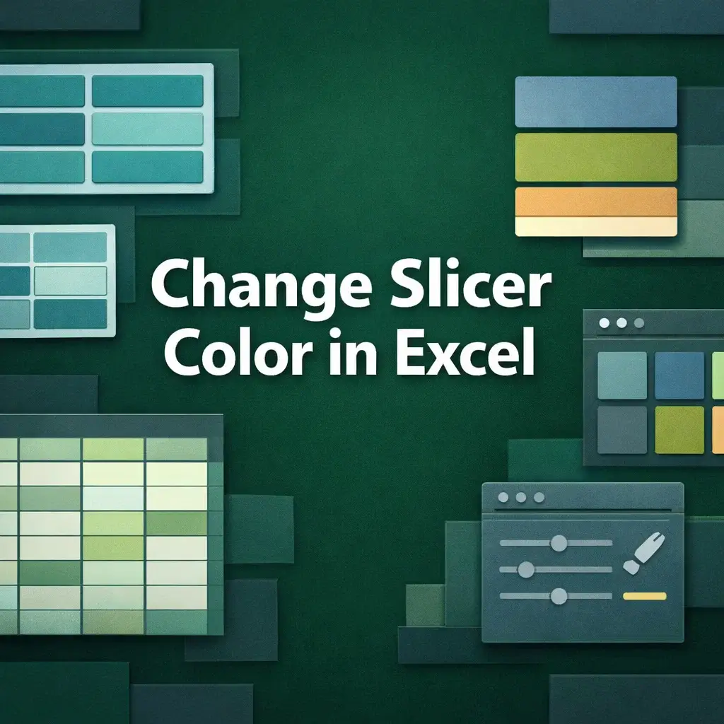 featured image - how to change slicer color in excel