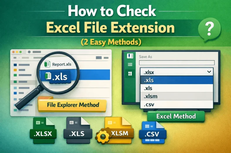 featured image - how to check excel file extension