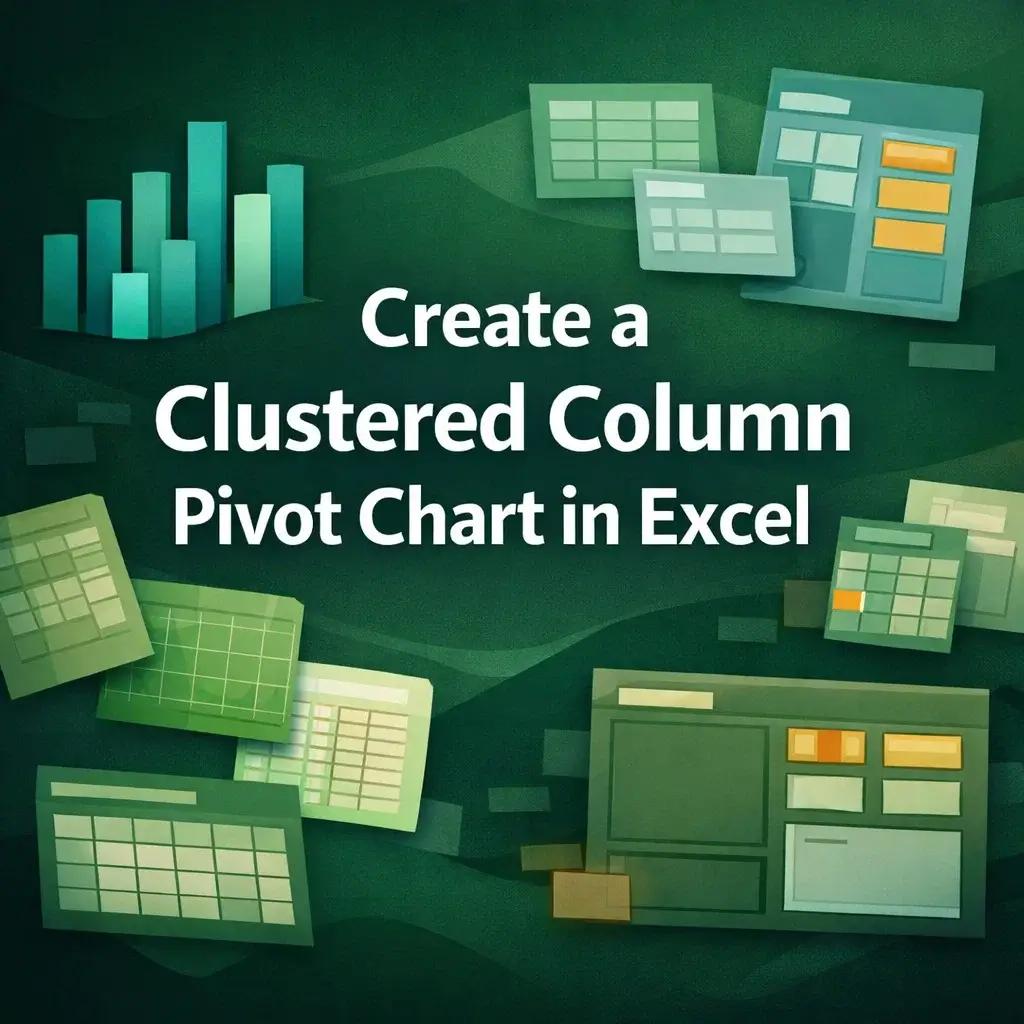 featured image - how to create a clustered column pivot chart in excel
