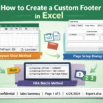 featured image - how to create a custom footer in excel​