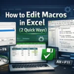 featured image - how to edit macros in excel