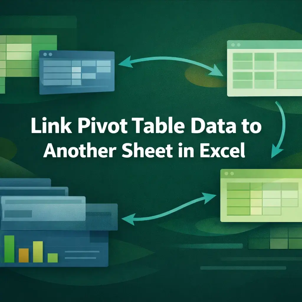 featured image - how to link pivot table data to another sheet