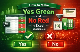 featured image - how to make yes green and no red in excel