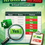 featured image - how to make yes green and no red in excel