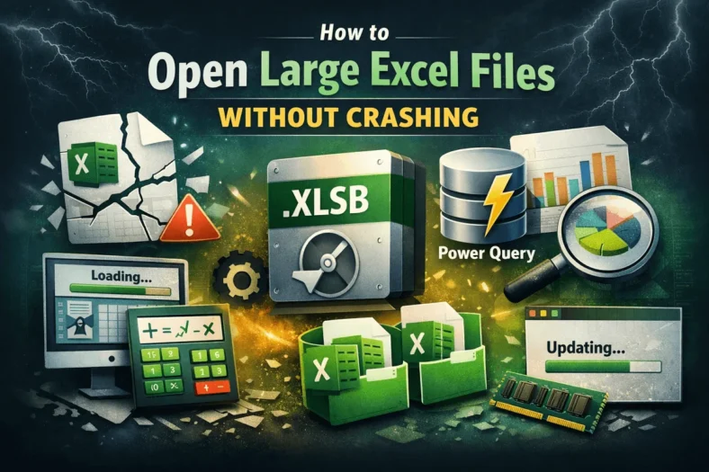 featured image - how to open large excel files without crashing