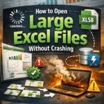featured image - how to open large excel files without crashing
