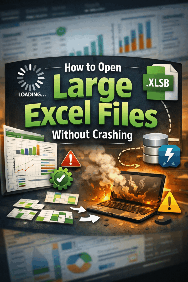 featured image - how to open large excel files without crashing