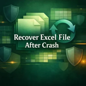 featured image - how to recover excel file after crash