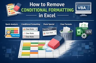 featured image - how to remove conditional formatting in excel