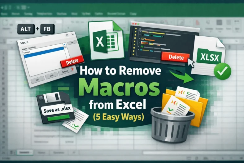 featured image - how to remove macros from excel