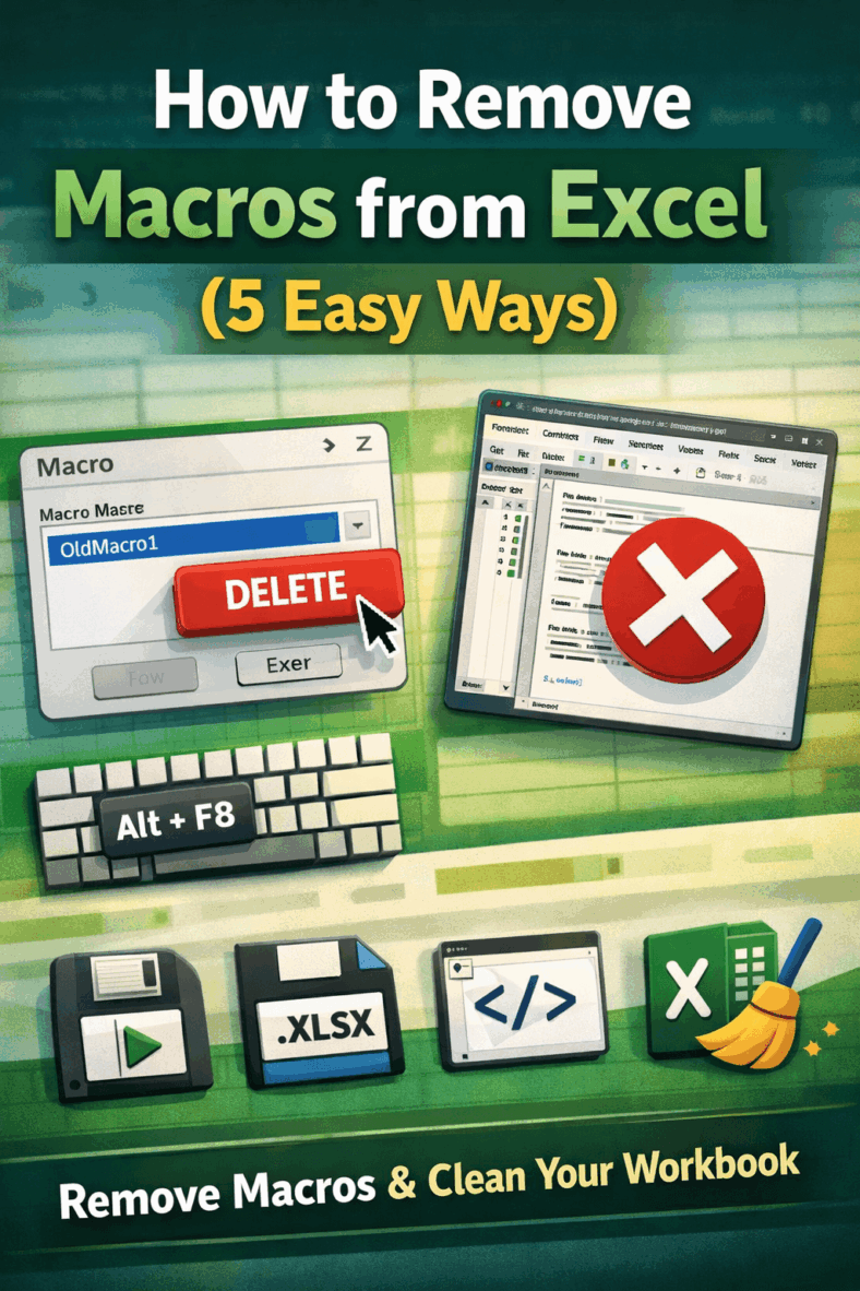 featured image - how to remove macros from excel