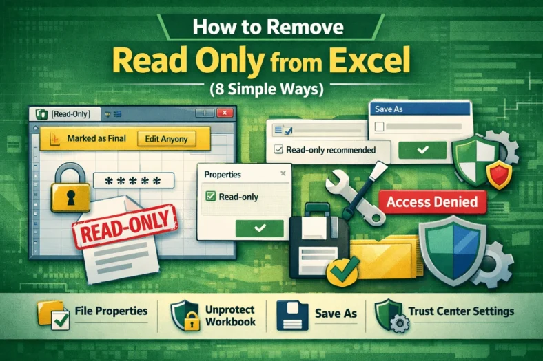 featured image - how to remove read only from excel