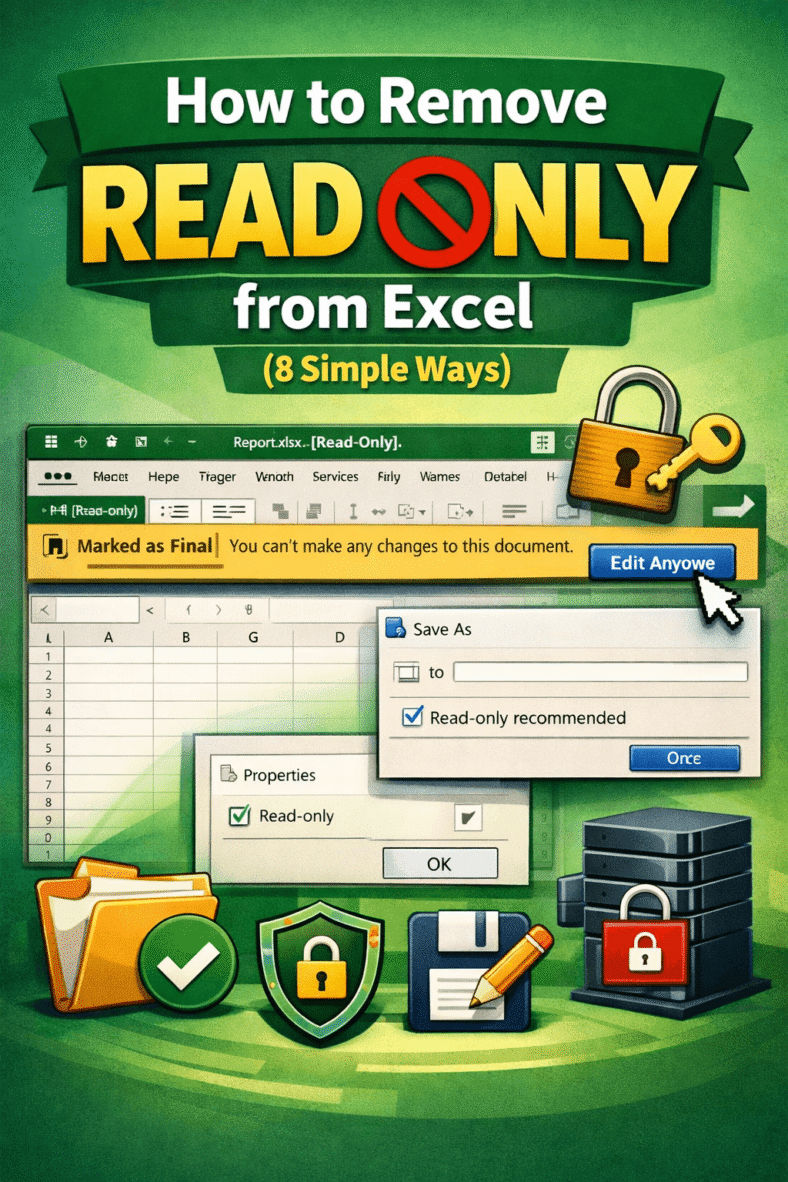 featured image - how to remove read only from excel