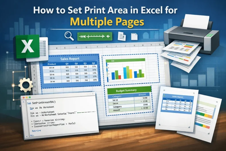 featured image - how to set print area for multiple pages in excel