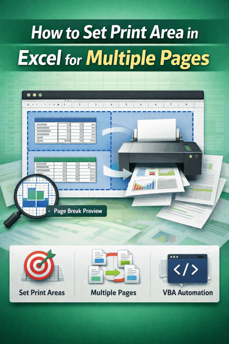featured image - how to set print area for multiple pages in excel