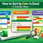 featured image - how to sort by color in excel