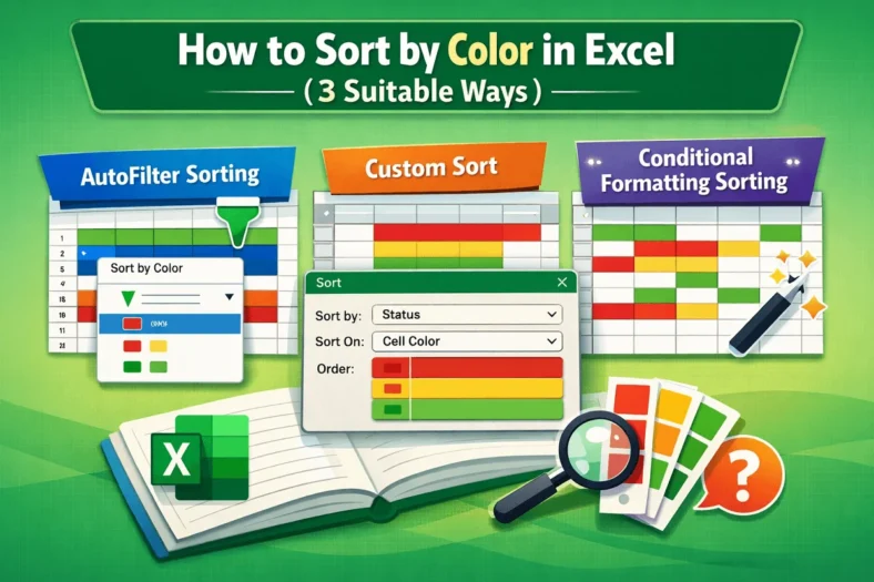 featured image - how to sort by color in excel