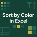 featured image - how to sort by color in excel