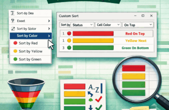 featured image - how to sort by color in excel