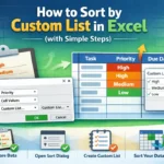 featured image - how to sort by custom list in excel