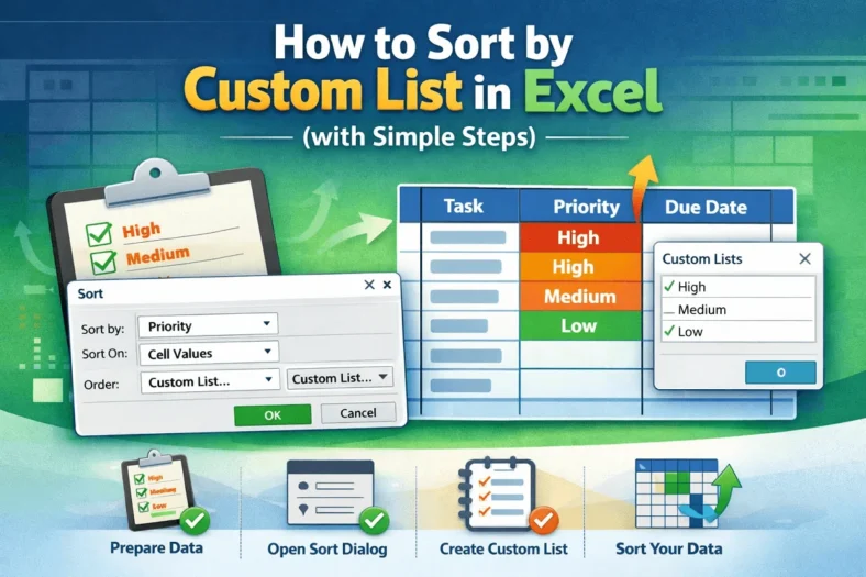 featured image - how to sort by custom list in excel