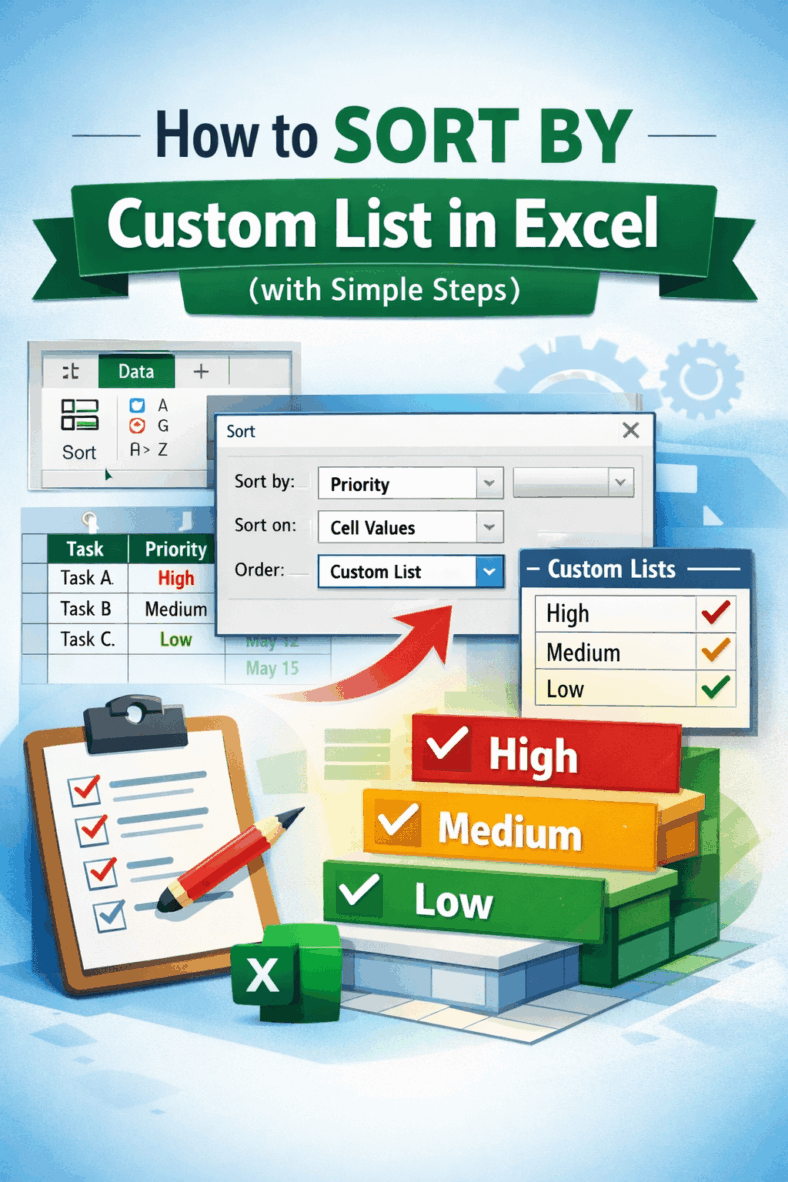 featured image - how to sort by custom list in excel